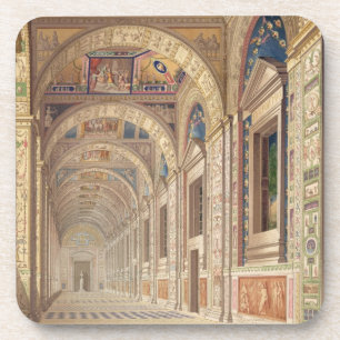 Posavasos Vista de la logia de la segunda planta en el