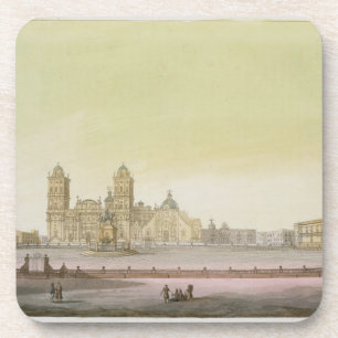 Posavasos Vista de la plaza principal en Ciudad de México