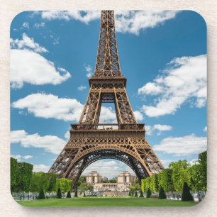Posavasos Vista de la Torre Eiffel desde el Parque Público C