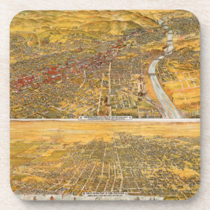 Posavasos Vista de Los Ángeles, 1894