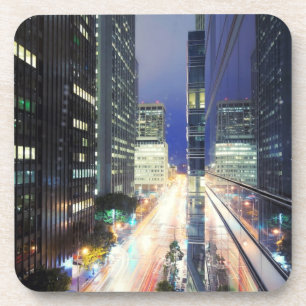 Posavasos Vista de los edificios de oficina del distrito