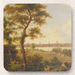 Posavasos Vista de Lubeck, 1869 (aceite en lona)