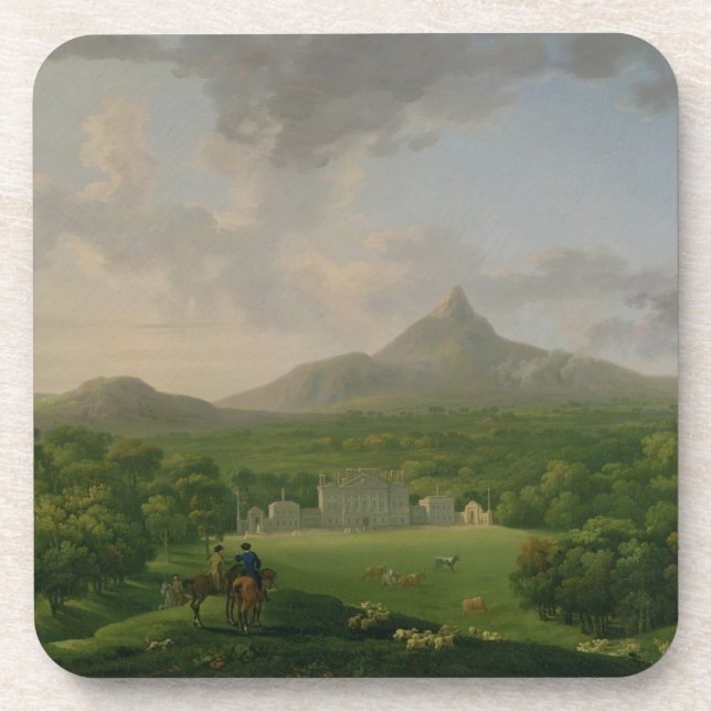 Posavasos Vista de Powerscourt, condado Wicklow, c.1760-2 (Frente)