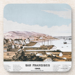 Posavasos Vista de San Francisco, 1849