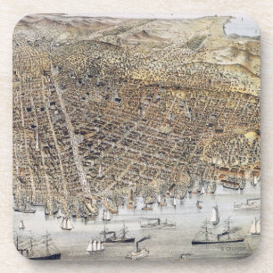 Posavasos Vista de San Francisco, 1878