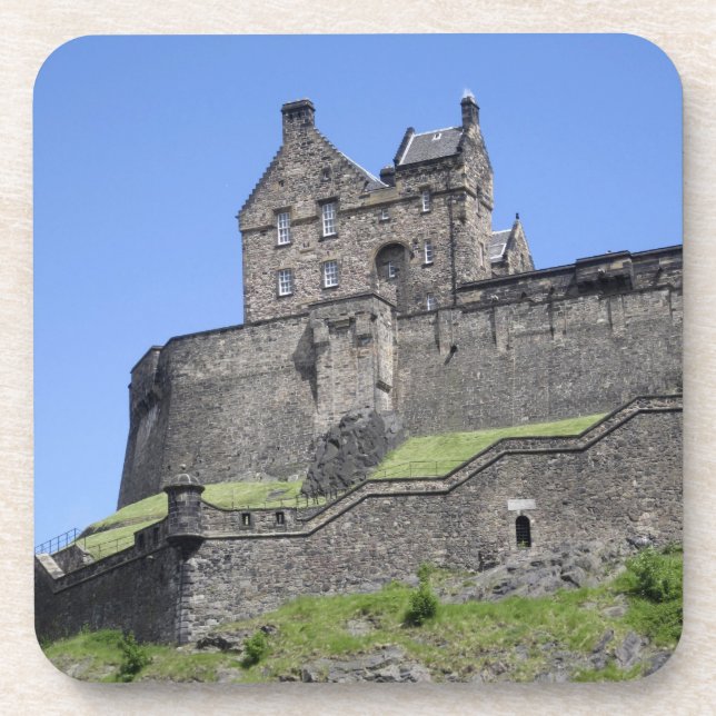 Posavasos Vista del Castillo de Edimburgo, Edimburgo, Escoci (Frente)