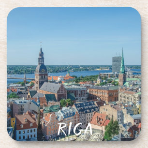Posavasos Vista del centro de Riga desde arriba