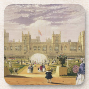Posavasos Vista del este del castillo y del jardín, Windsor