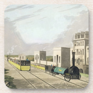 Posavasos Vista del ferrocarril de Manchester y de