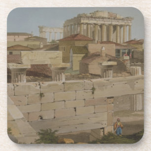 Posavasos Vista del Parthenon del Propylaea, placa 7
