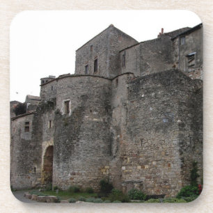 Posavasos Vista del pueblo fortificado (foto) 2