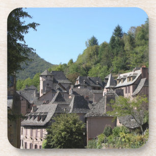 Posavasos Vista del pueblo medieval (foto)