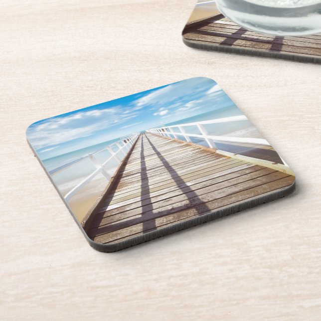 Posavasos Vista desde el muelle sobre el mar (Lado Izquierdo)