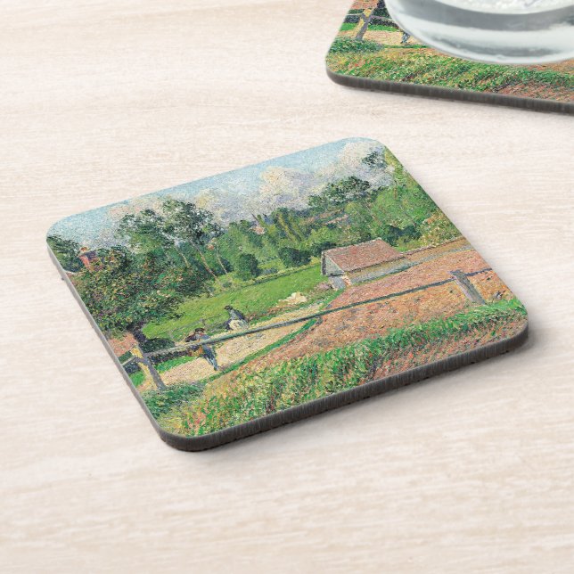 Posavasos Vista desde la ventana del artista Camille Pissarr (Lado Izquierdo)