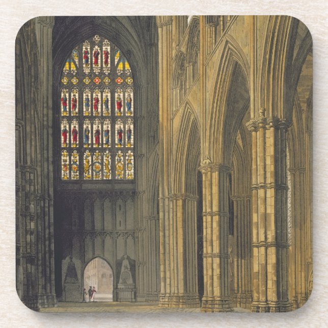 Posavasos Vista interior de la abadía de Westminster que (Frente)