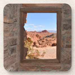 Posavasos Vista interior de la cabaña del Valle de Fuego 