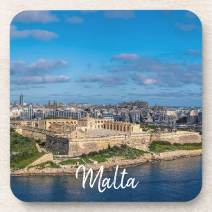 Posavasos Vista panorámica de Sliema en Malta