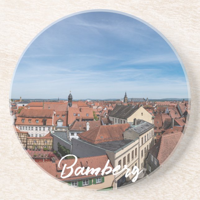 Posavasos Vista panorámica del casco antiguo desde arriba en (Frente)