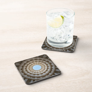 Posavasos Vista simétrica de gusano de un gran domo