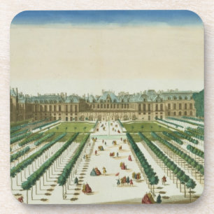Posavasos Vista y perspectiva del Palais Royal del