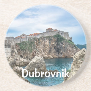 Posavasos Vistas de las murallas de Dubrovnik al mar