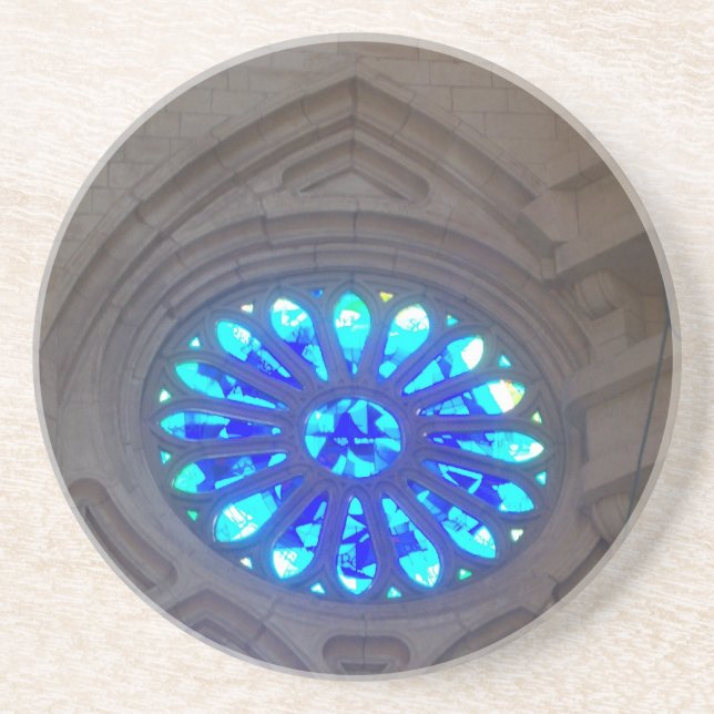 Posavasos Vitral del azul de Sagrada Familia (Frente)