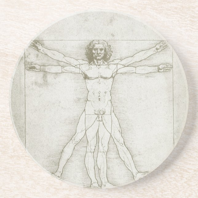 Posavasos Vitruista de Leonardo da Vinci (Frente)