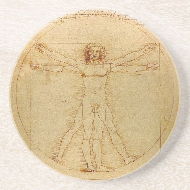 Posavasos Vitruista de Leonardo da Vinci (Frente)