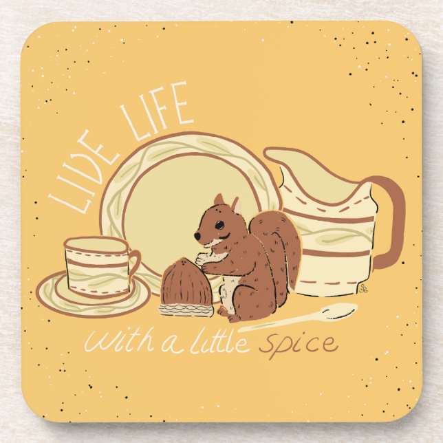 Posavasos Vive la vida con coasters de Spice (Frente)