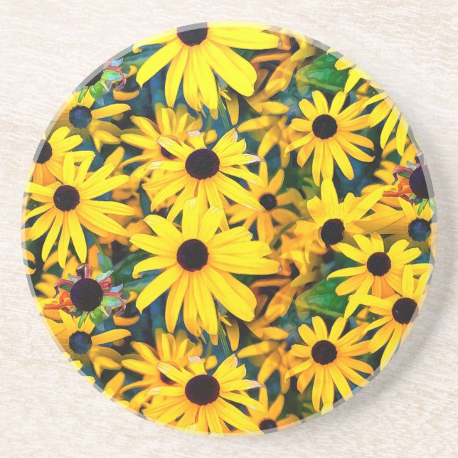 Posavasos Vivid Black Eyed Susan Rudbeckia Melange (Frente)