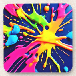 Posavasos Vivid Neon Splash