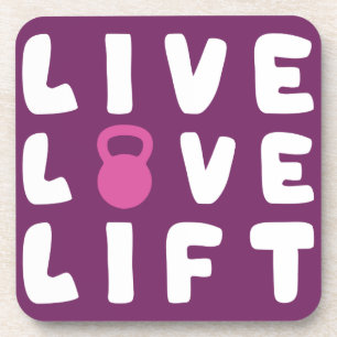 Posavasos Vivir, amar, liberar el gimnasio