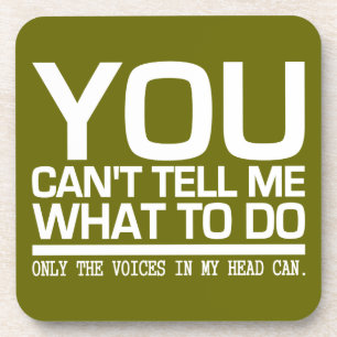 Posavasos VOCES EN LOS ATAQUES personalizados DE MI CABEZA