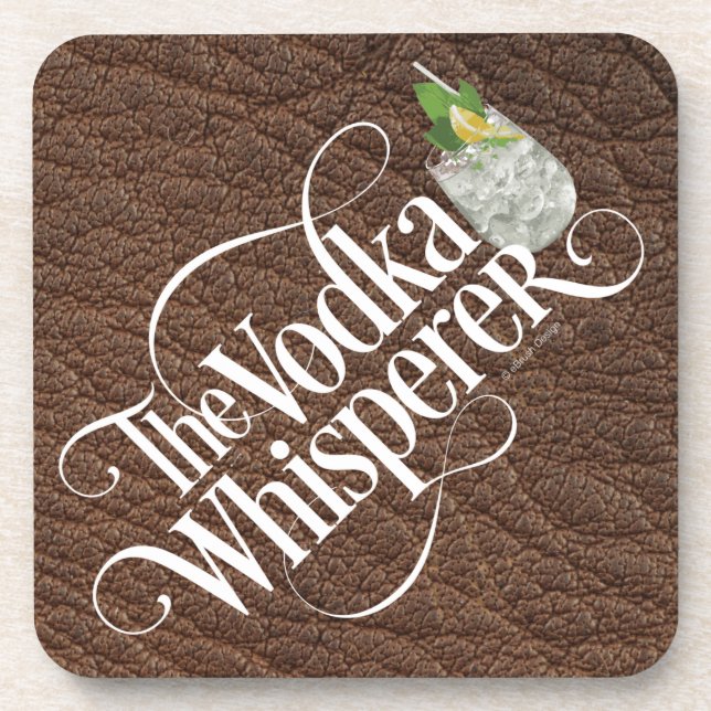 Posavasos Vodka Whisperer Bebe Cocina (Frente)