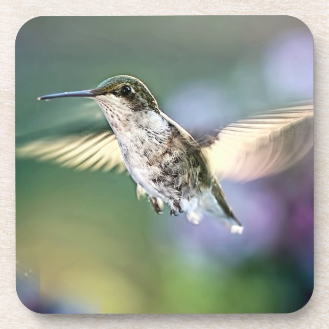Posavasos Volando colibrí (Frente)