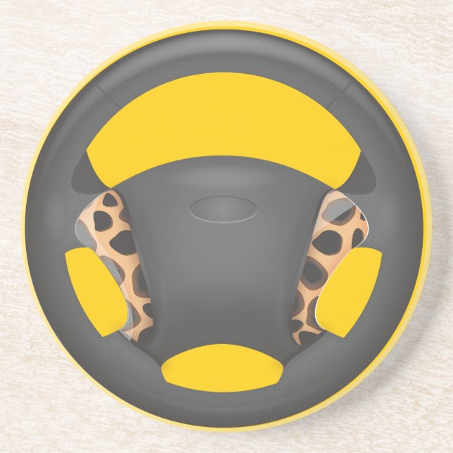Posavasos Volante con Estampado de Guepardo (Frente)
