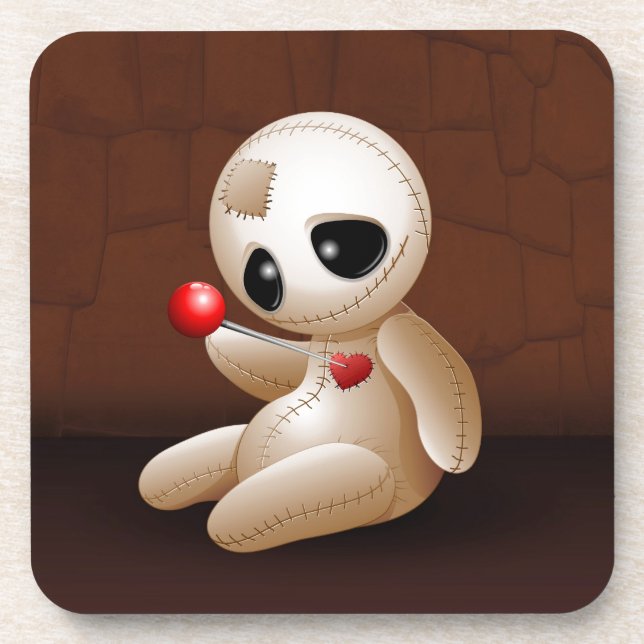 Posavasos Voodoo Doll Personalizado enamorado (Frente)