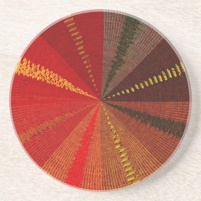 Posavasos Vórtice espiral anaranjado (Frente)