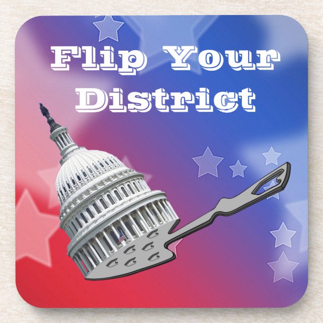 Posavasos Votar por su distrito 2026 (Frente)