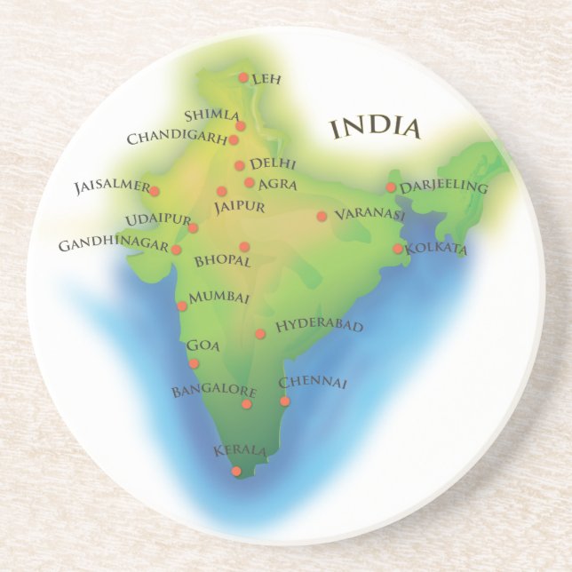 Posavasos Vuela a la India (Frente)