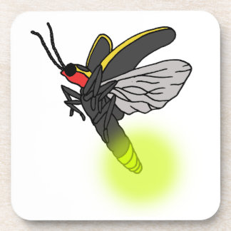 Posavasos vuelo 2 del insecto de relámpago encendido