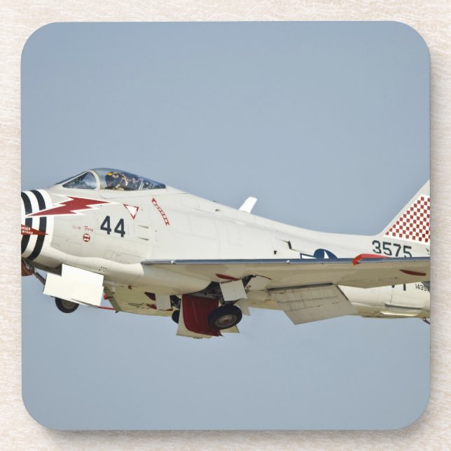 Posavasos Vuelo naval norteamericano de la caza a reacción (Frente)