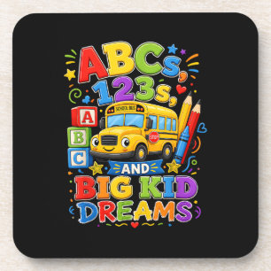 Posavasos Vuelta al cole primer día grandes sueños de niño e
