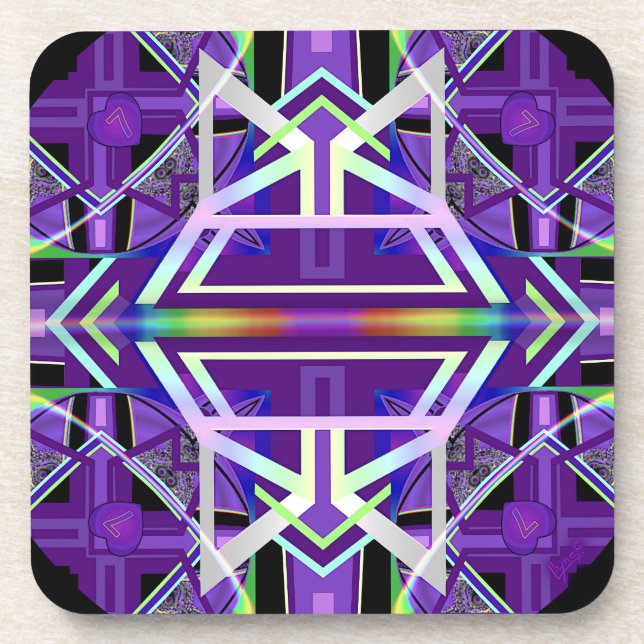 Posavasos W3 Púrpura (Frente)