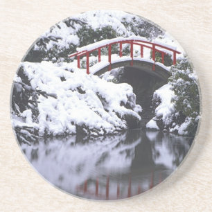 Posavasos WA, Seattle, puente lunar y estanque después del 