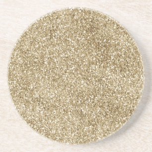Posavasos Warm Gold Glam Purpurina Glitz  