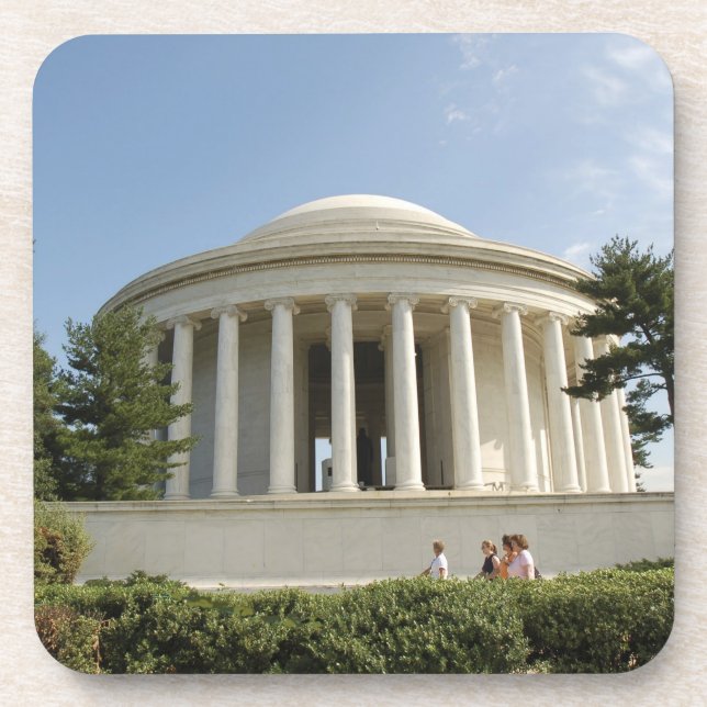 Posavasos Washington, DC. Monumento a Thomas Jefferson (Frente)