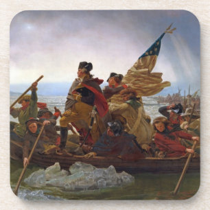 Posavasos Washington que cruza el río Delaware
