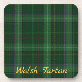 Posavasos Waslsh Tartan Coasters Boda Set de regalo de 6