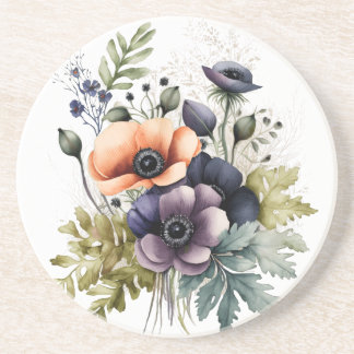 Posavasos Watercolor Bouquet